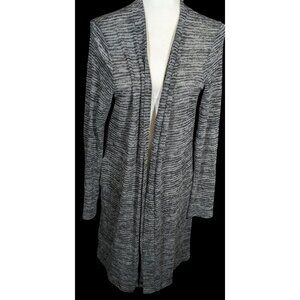 Jenny Boston Black And Grey Longline Cardigan